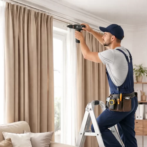 Residential Curtains Fixing Services