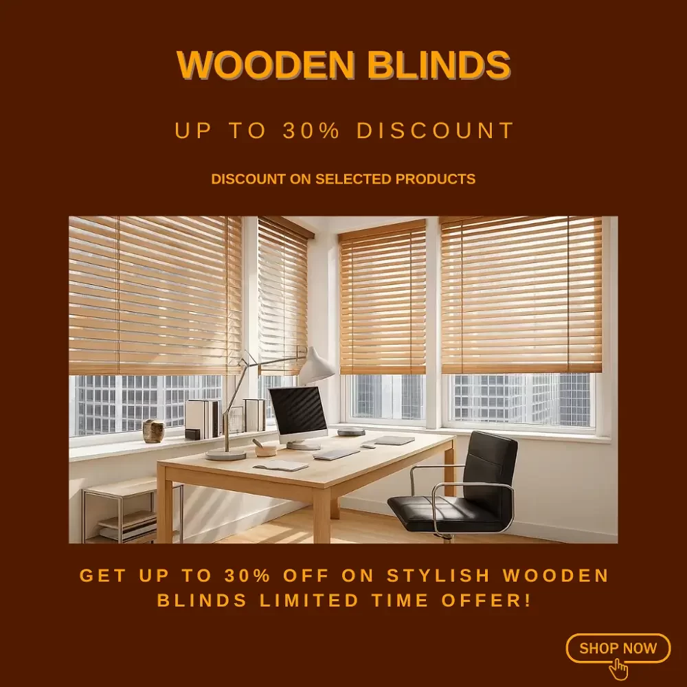 wooden blinds